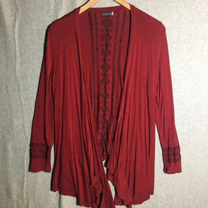 Womens Earthbound Open Front Cardigan Trendy Layering Academia Festival